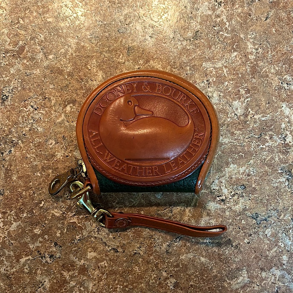Vintage Dooney & Bourke All Weather Leather Coin Purse